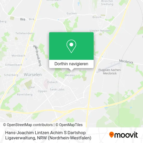 Hans-Joachim Lintzen Achim S Dartshop Ligaverwaltung Karte