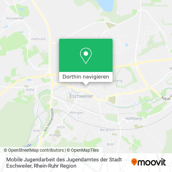 Mobile Jugendarbeit des Jugendamtes der Stadt Eschweiler Karte