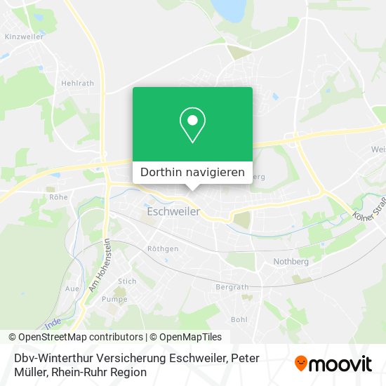 Dbv-Winterthur Versicherung Eschweiler, Peter Müller Karte