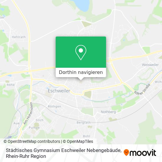 Städtisches Gymnasium Eschweiler Nebengebäude Karte