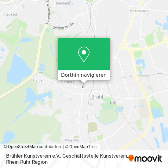 Brühler Kunstverein e.V., Geschäftsstelle Kunstverein Karte