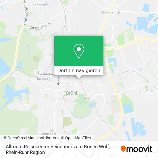 Alltours Reisecenter Reisebüro zum Bösen Wolf Karte