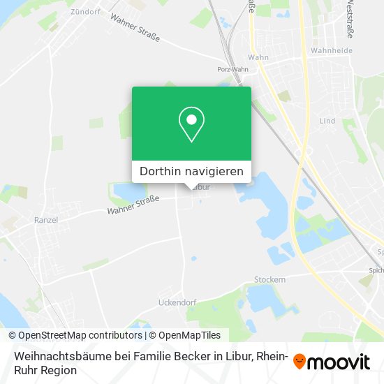 Weihnachtsbäume bei Familie Becker in Libur Karte