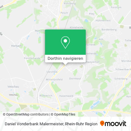Daniel Vonderbank Malermeister Karte