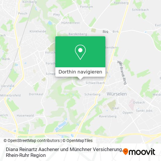 Diana Reinartz Aachener und Münchner Versicherung Karte