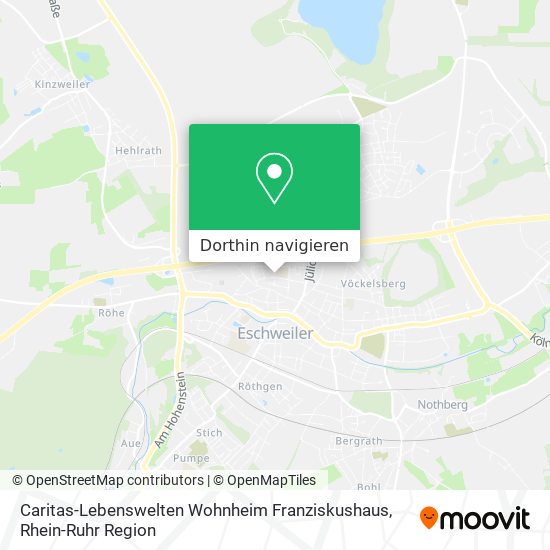 Caritas-Lebenswelten Wohnheim Franziskushaus Karte