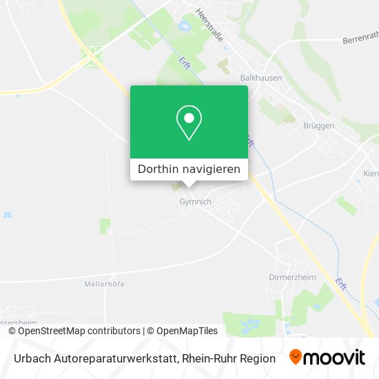 Urbach Autoreparaturwerkstatt Karte