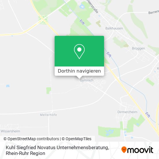 Kuhl Siegfried Novatus Unternehmensberatung Karte