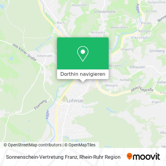 Sonnenschein-Vertretung Franz Karte