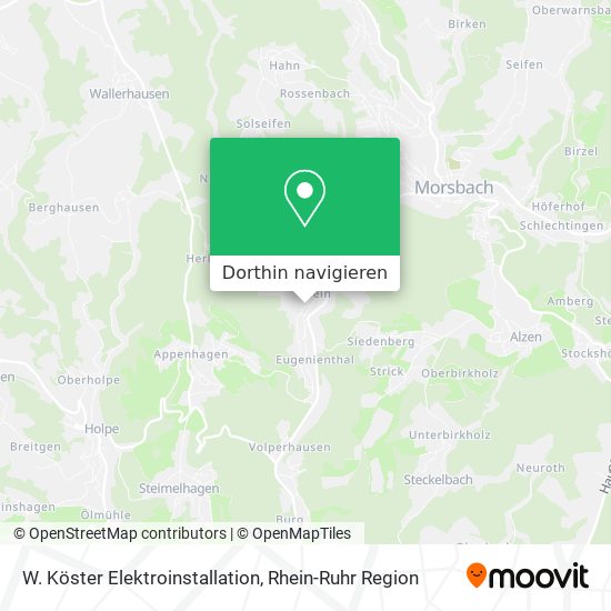 W. Köster Elektroinstallation Karte