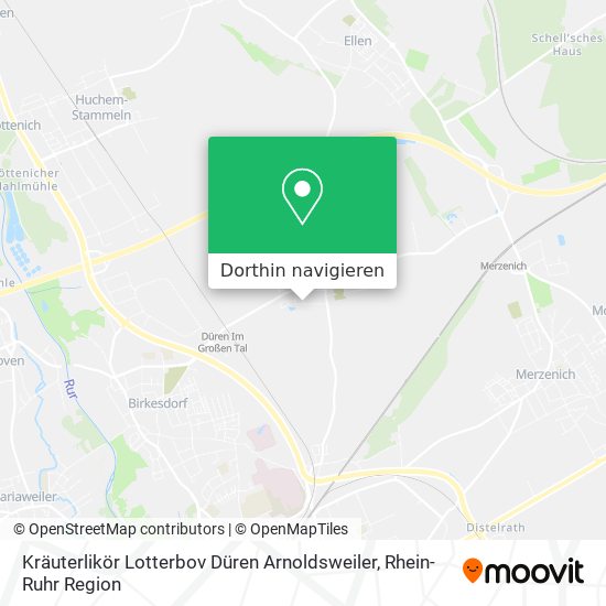 Kräuterlikör Lotterbov Düren Arnoldsweiler Karte