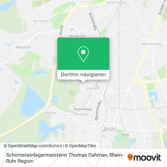 Schornsteinfegermeisterei Thomas Dahmen Karte