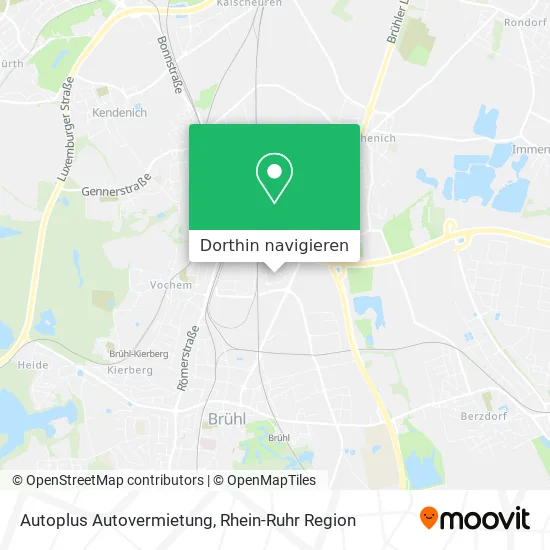 Autoplus Autovermietung Karte