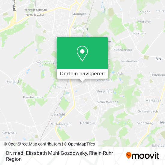 Dr. med. Elisabeth Muhl-Gozdowsky Karte