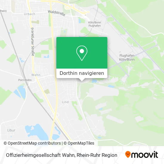 Offizierheimgesellschaft Wahn Karte