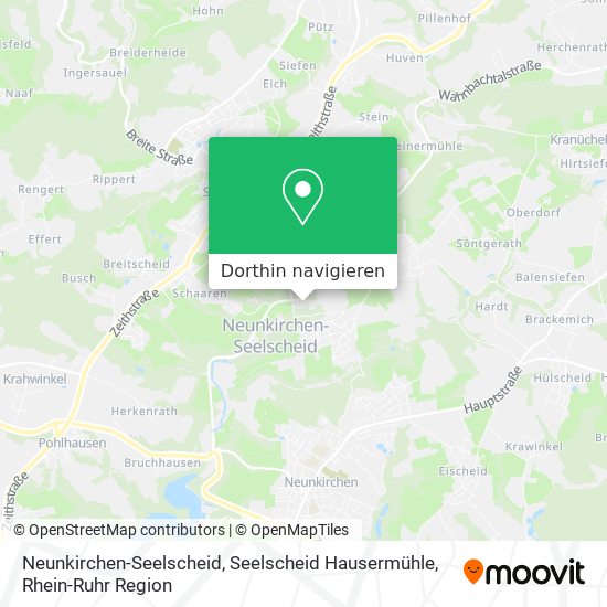 Neunkirchen-Seelscheid, Seelscheid Hausermühle Karte