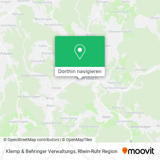 Klemp & Behringer Verwaltungs Karte