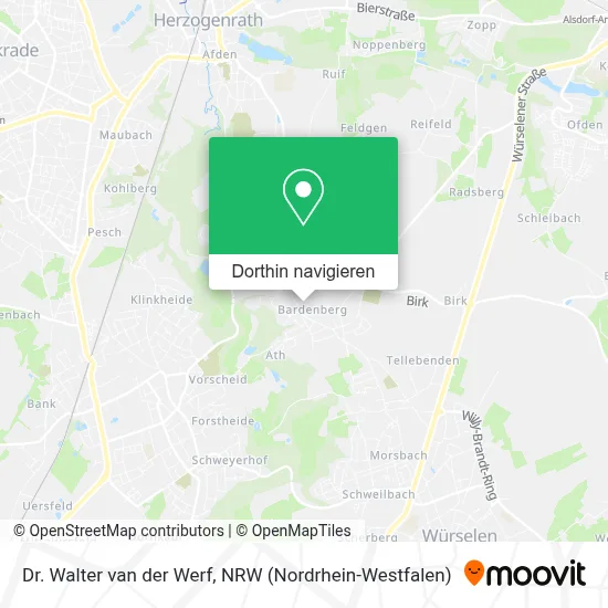 Dr. Walter van der Werf Karte