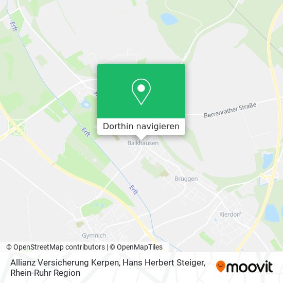 Allianz Versicherung Kerpen, Hans Herbert Steiger Karte