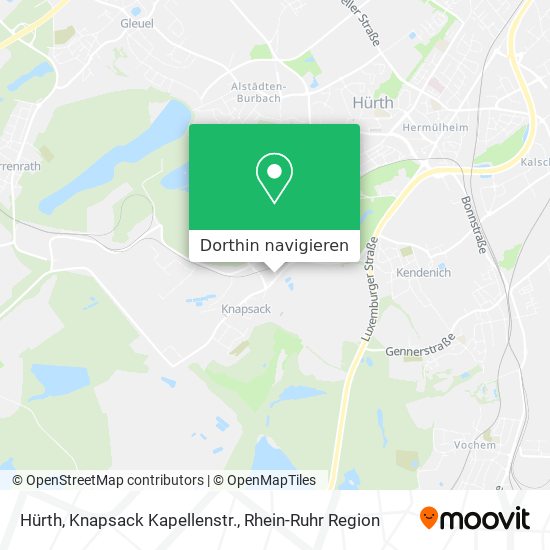 Hürth, Knapsack Kapellenstr. Karte
