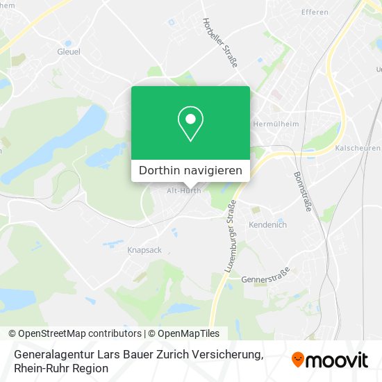 Generalagentur Lars Bauer Zurich Versicherung Karte