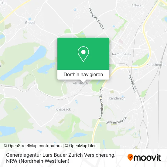 Generalagentur Lars Bauer Zurich Versicherung Karte