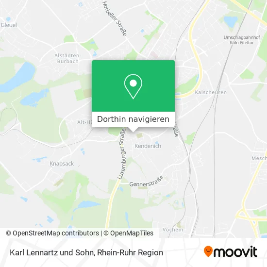 Karl Lennartz und Sohn Karte