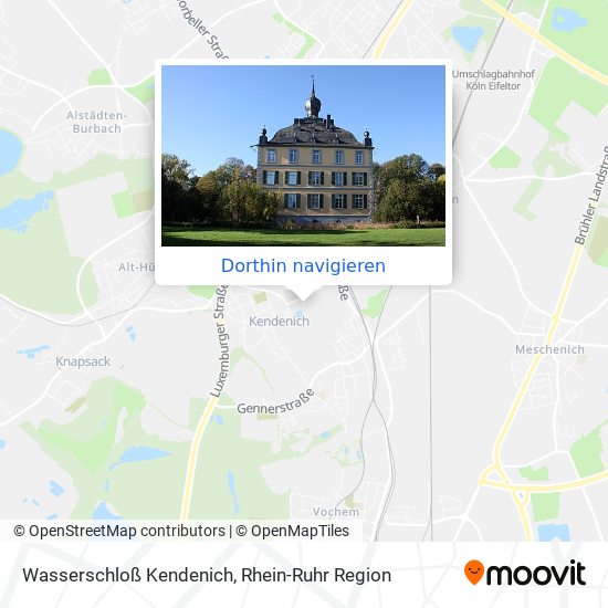 Wasserschloß Kendenich Karte