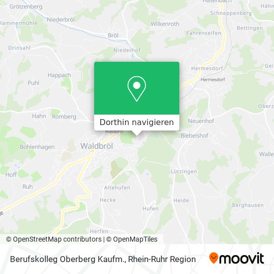 Berufskolleg Oberberg Kaufm. Karte