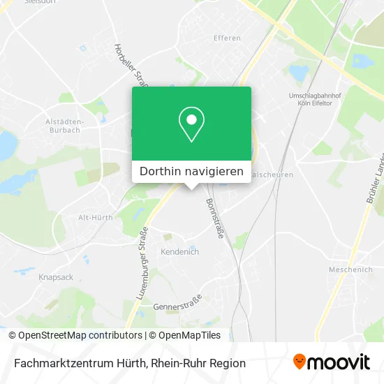 Fachmarktzentrum Hürth Karte