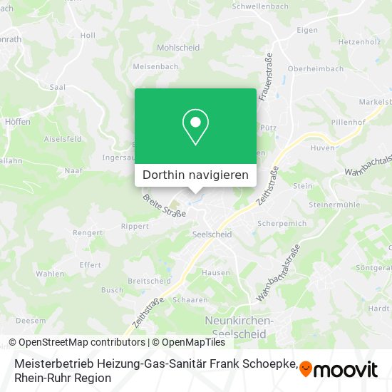 Meisterbetrieb Heizung-Gas-Sanitär Frank Schoepke Karte