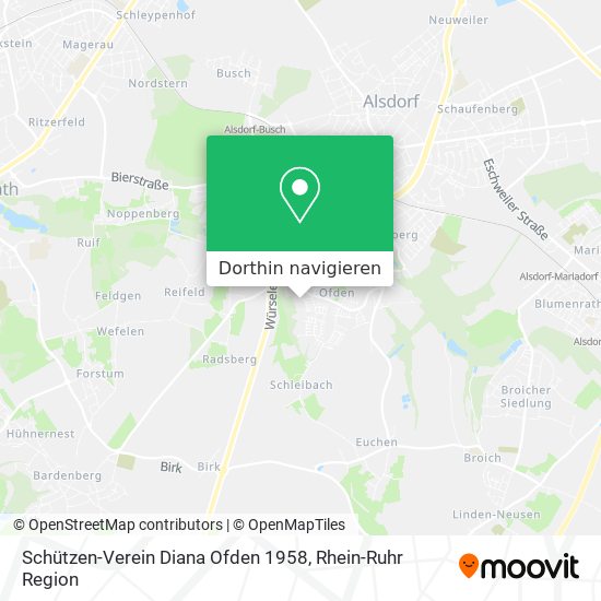 Schützen-Verein Diana Ofden 1958 Karte