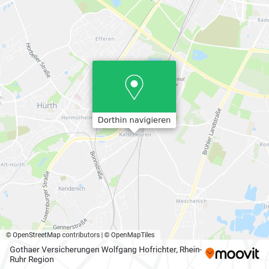 Gothaer Versicherungen Wolfgang Hofrichter Karte
