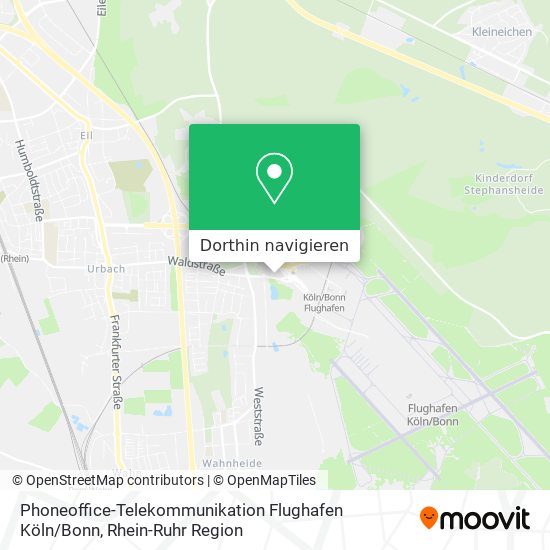 Phoneoffice-Telekommunikation Flughafen Köln / Bonn Karte
