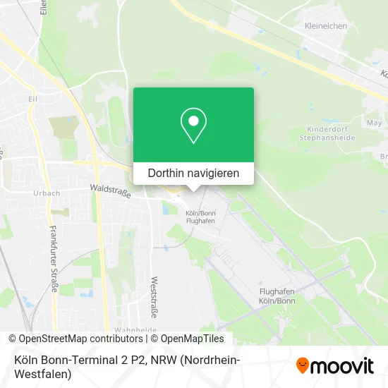 Köln Bonn-Terminal 2 P2 Karte