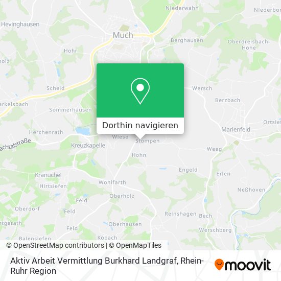 Aktiv Arbeit Vermittlung Burkhard Landgraf Karte