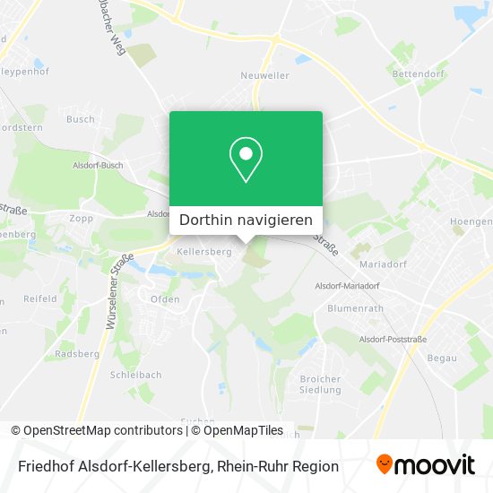 Friedhof Alsdorf-Kellersberg Karte