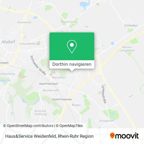Haus&Service Weidenfeld Karte
