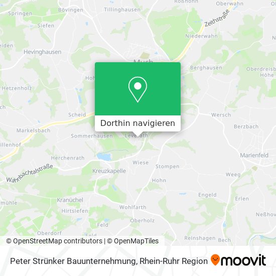 Peter Strünker Bauunternehmung Karte