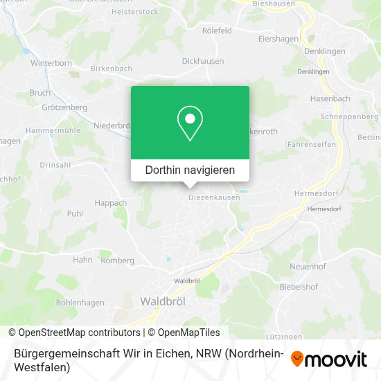 Bürgergemeinschaft Wir in Eichen Karte