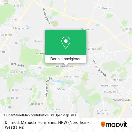 Dr. med. Manuela Hermanns Karte