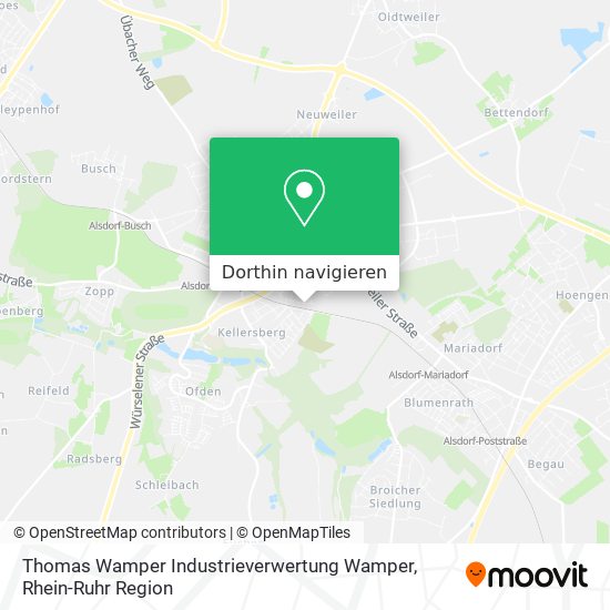 Thomas Wamper Industrieverwertung Wamper Karte
