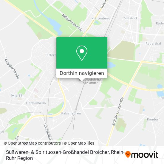 Süßwaren- & Spirituosen-Großhandel Broicher Karte