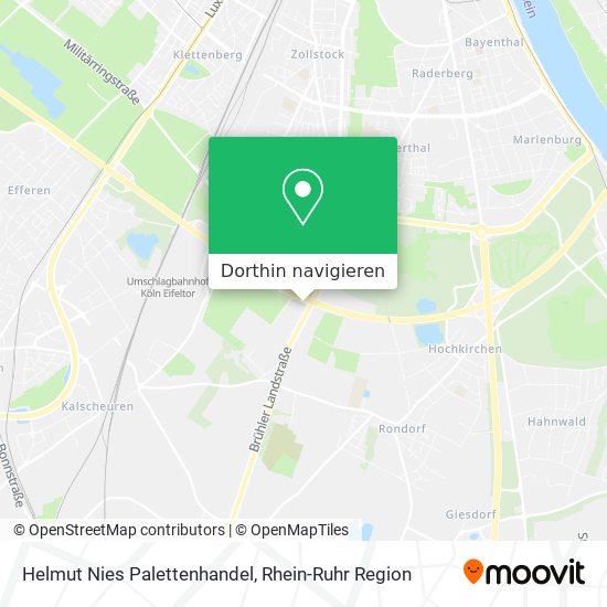 Helmut Nies Palettenhandel Karte