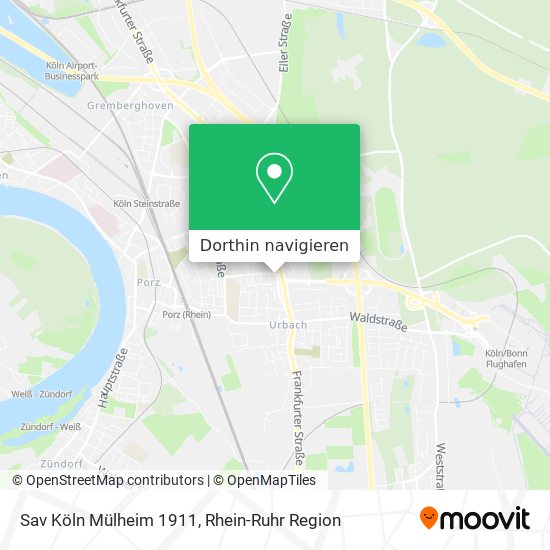 Sav Köln Mülheim 1911 Karte