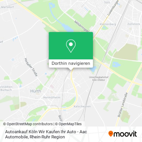 Autoankauf Köln Wir Kaufen Ihr Auto - Aac Automobile Karte
