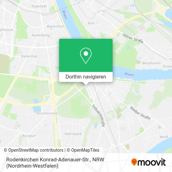 Rodenkirchen Konrad-Adenauer-Str. Karte