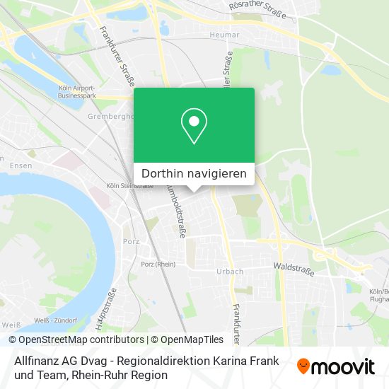 Allfinanz AG Dvag - Regionaldirektion Karina Frank und Team Karte