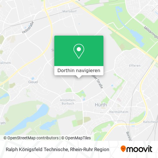 Ralph Königsfeld Technische Karte