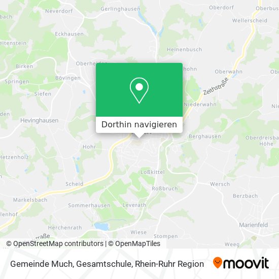 Gemeinde Much, Gesamtschule Karte